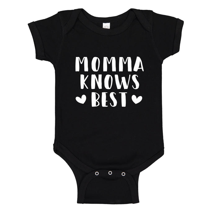 Baby Onesie Momma Knows Best 100% Cotton Infant Bodysuit