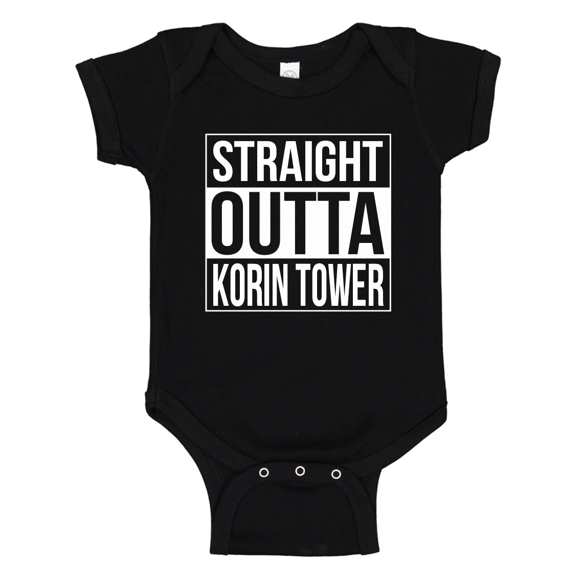 Baby Onesie Straight Outta Korin Tower 100% Cotton Infant Bodysuit