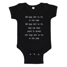 Baby Onesie 99 Bugs in the Code 100% Cotton Infant Bodysuit