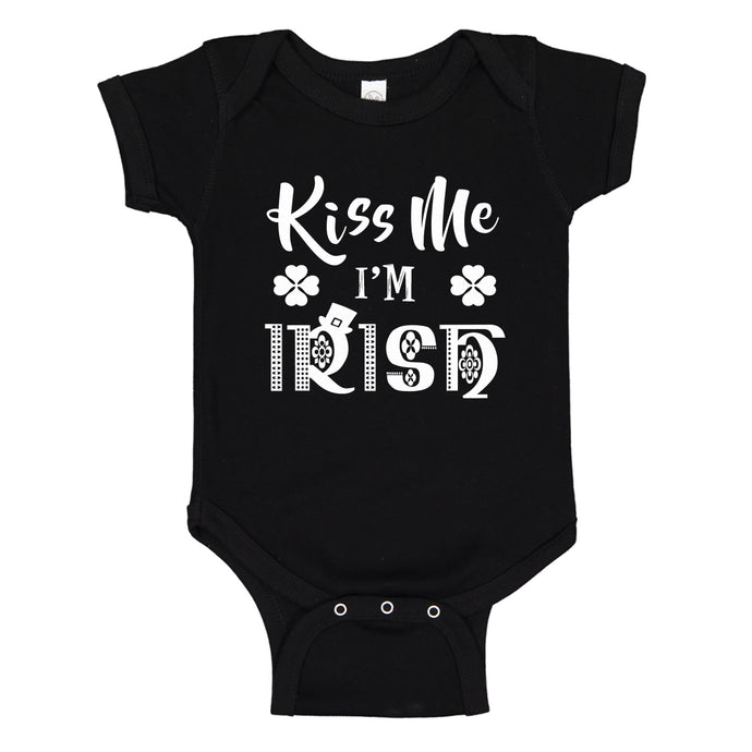 Baby Onesie Kiss Me I'm Irish 100% Cotton Infant Bodysuit