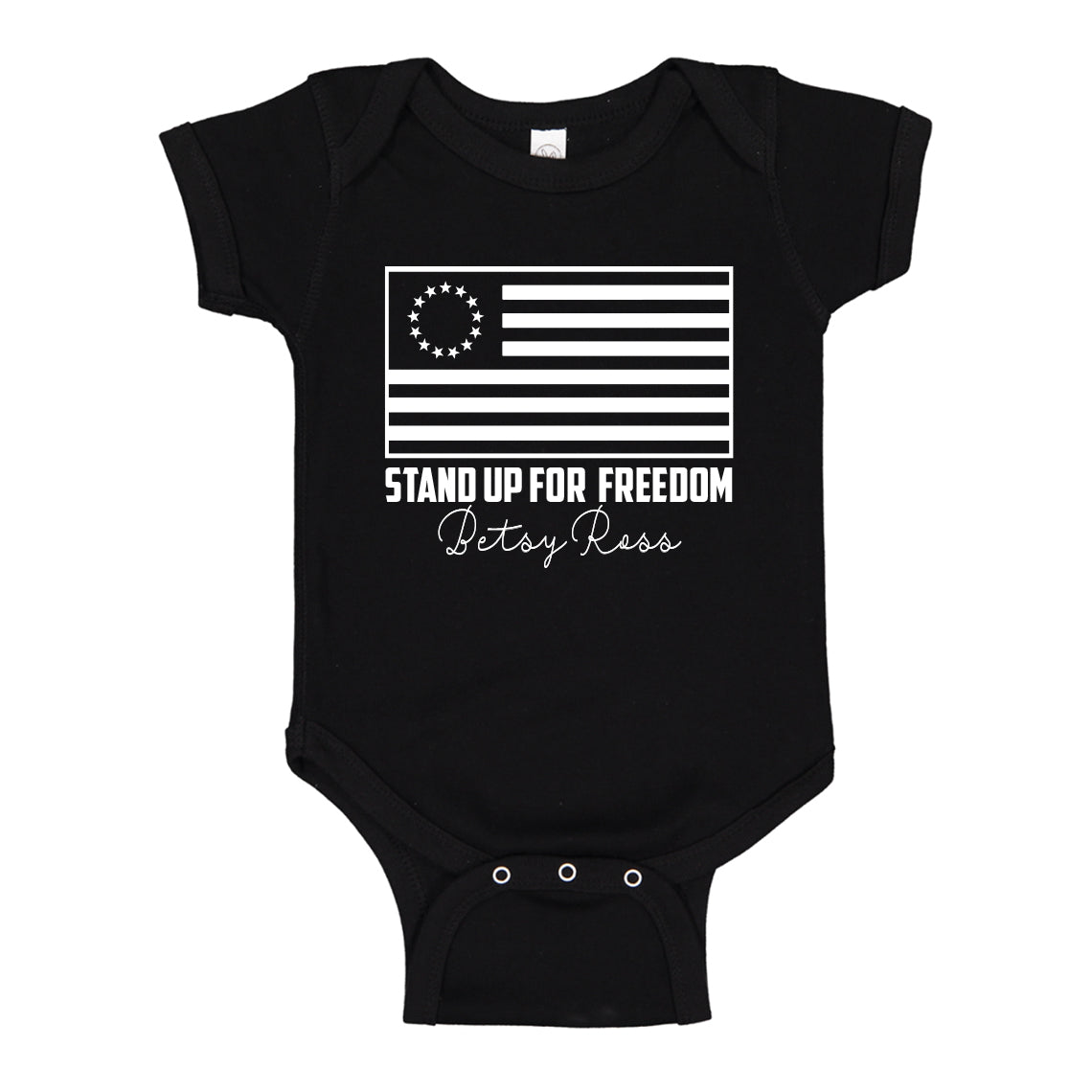 Baby Onesie Betsy Ross 100% Cotton Infant Bodysuit