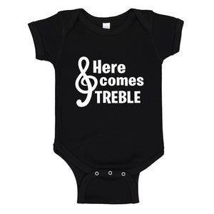 Baby Onesie Here Comes Treble 100% Cotton Infant Bodysuit