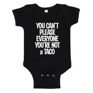 Baby Onesie Youre not a Taco 100% Cotton Infant Bodysuit
