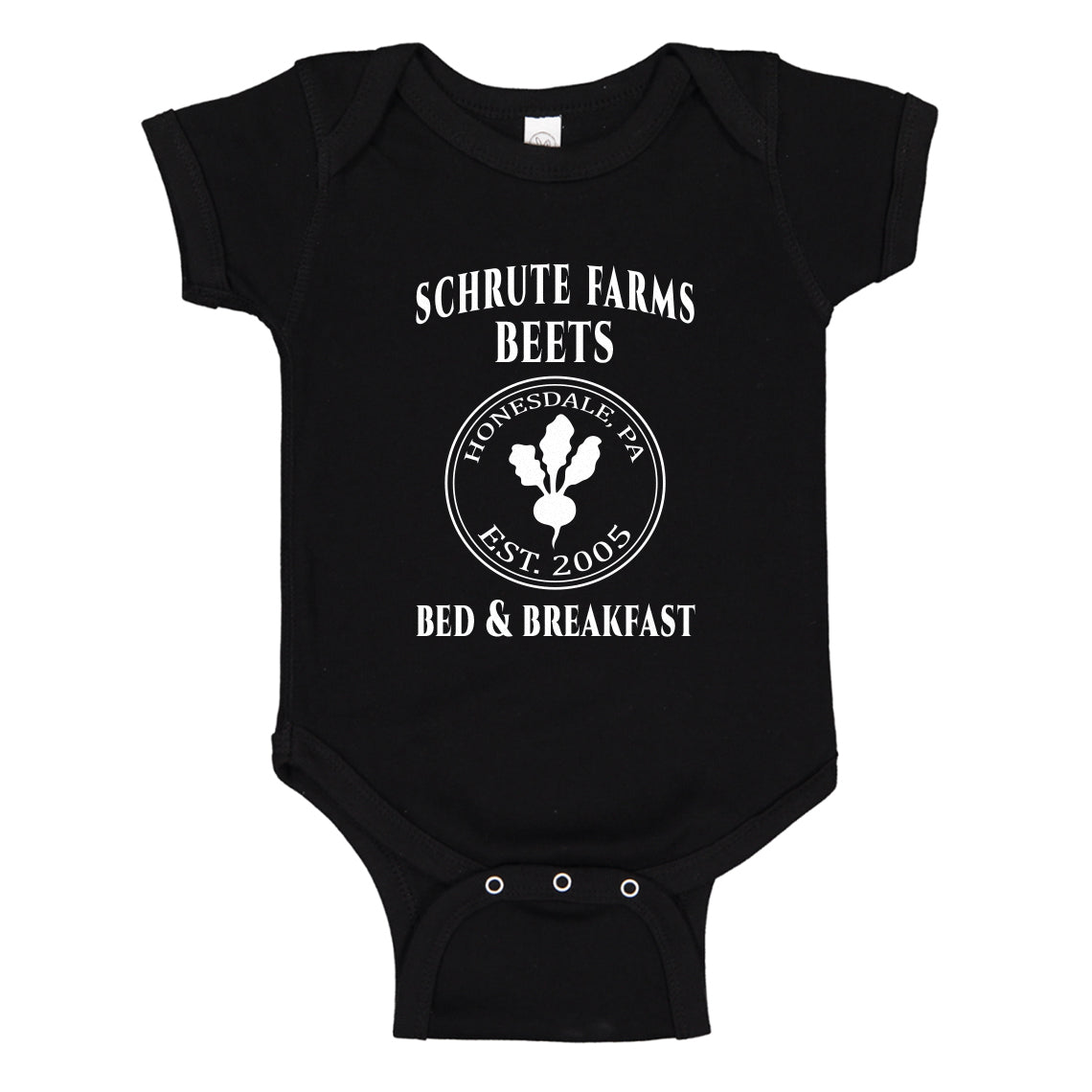 Baby Onesie Shrute Beets 100% Cotton Infant Bodysuit