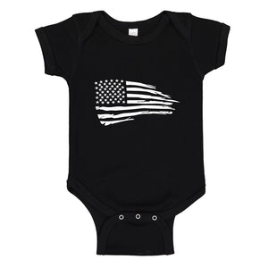 Baby Onesie American Flag 100% Cotton Infant Bodysuit