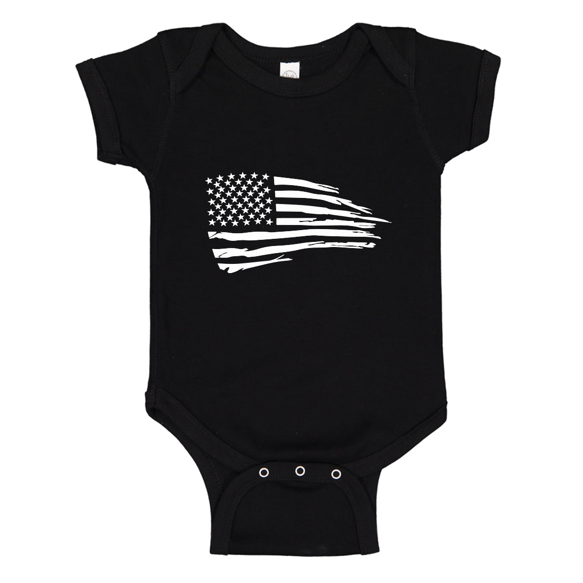 Baby Onesie American Flag 100% Cotton Infant Bodysuit