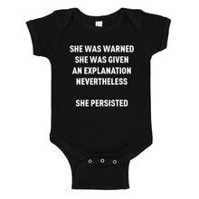 Baby Onesie She Persisted Venus Fist 100% Cotton Infant Bodysuit