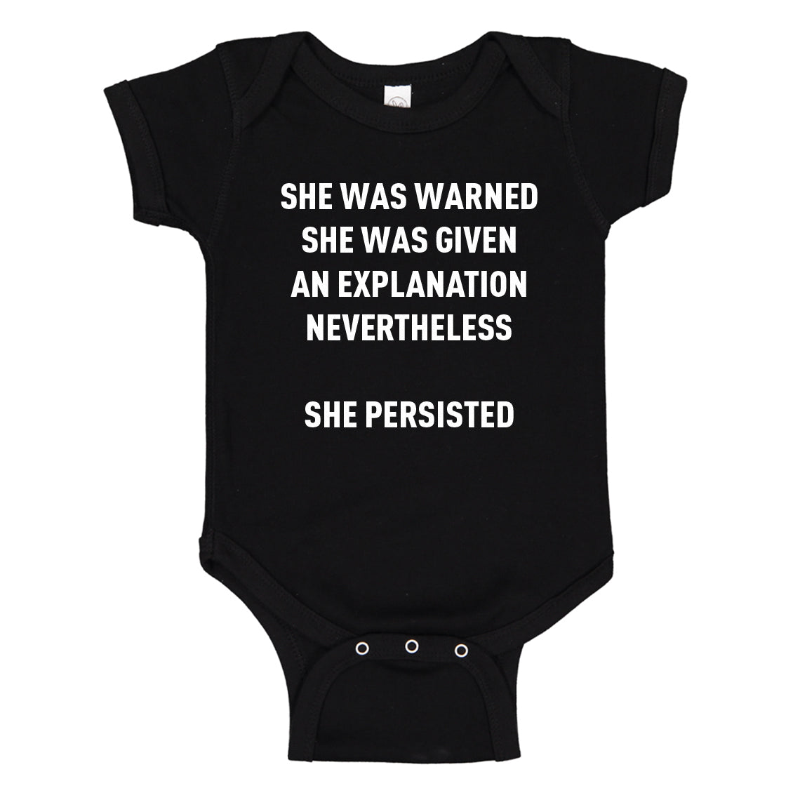 Baby Onesie She Persisted Venus Fist 100% Cotton Infant Bodysuit