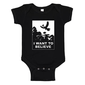 Baby Onesie I Want to Believe Kanto Sighting 100% Cotton Infant Bodysuit
