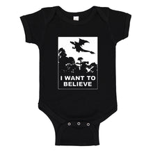 Baby Onesie I Want to Believe Fire Dragon 100% Cotton Infant Bodysuit