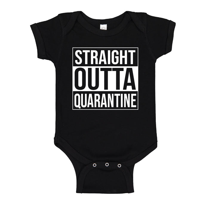 Baby Onesie Straight Outta Quarantine 100% Cotton Infant Bodysuit