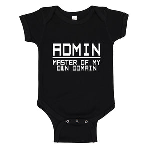 Baby Onesie Admin Master of my Domain 100% Cotton Infant Bodysuit