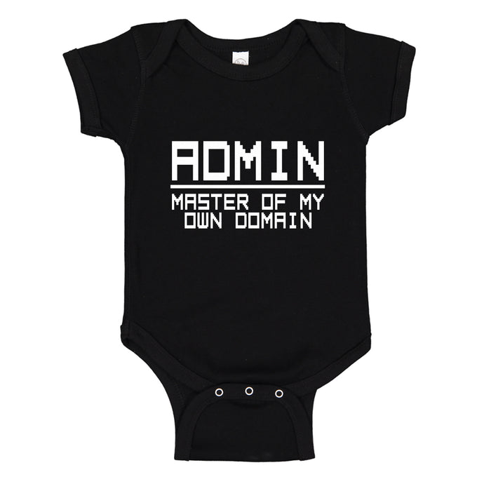 Baby Onesie Admin Master of my Domain 100% Cotton Infant Bodysuit