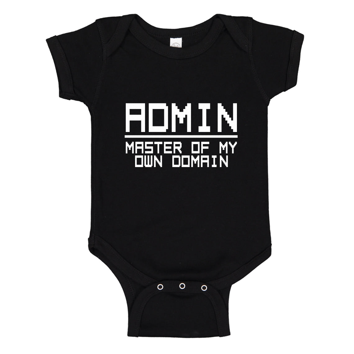 Baby Onesie Admin Master of my Domain 100% Cotton Infant Bodysuit