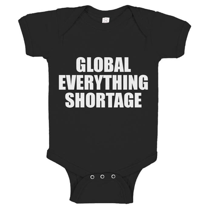 Baby Onesie Global Everything Shortage 100% Cotton Infant Bodysuit