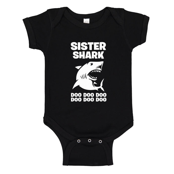 Baby Onesie Sister Shark 100% Cotton Infant Bodysuit