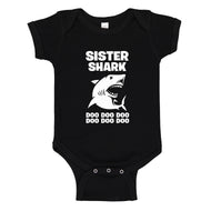 Baby Onesie Sister Shark 100% Cotton Infant Bodysuit