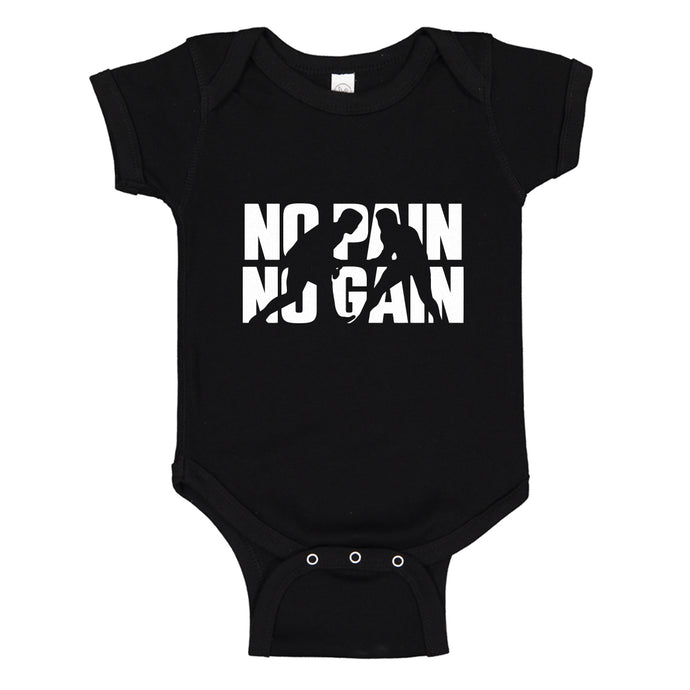 Baby Onesie No Pain No Gain 100% Cotton Infant Bodysuit