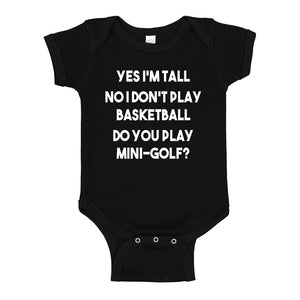 Baby Onesie Yes I'm Tall 100% Cotton Infant Bodysuit