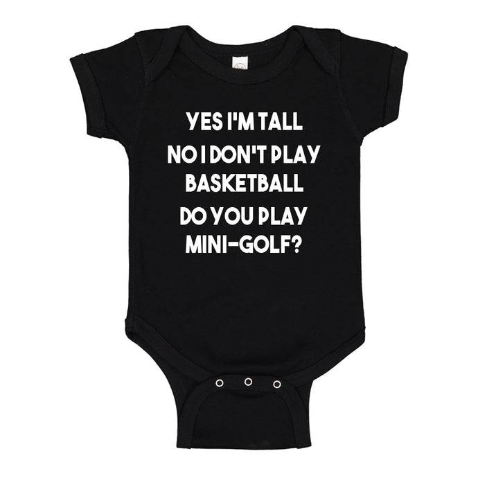 Baby Onesie Yes I'm Tall 100% Cotton Infant Bodysuit