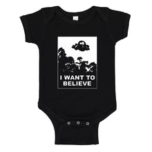 Baby Onesie I Want to Believe, Morty 100% Cotton Infant Bodysuit