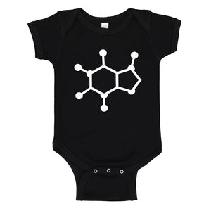 Baby Onesie Caffeine Molecule 100% Cotton Infant Bodysuit