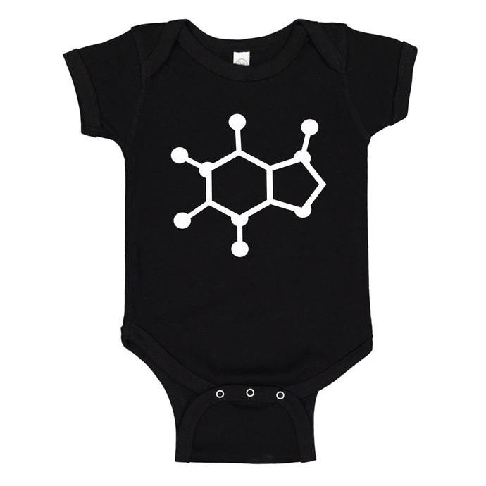 Baby Onesie Caffeine Molecule 100% Cotton Infant Bodysuit