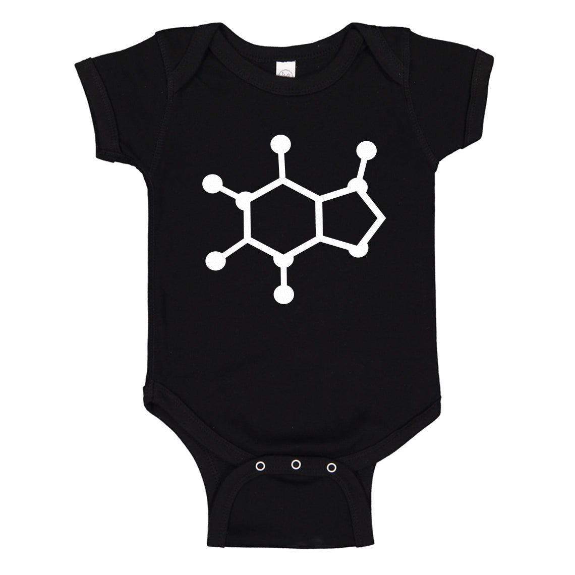 Baby Onesie Caffeine Molecule 100% Cotton Infant Bodysuit