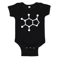 Baby Onesie Caffeine Molecule 100% Cotton Infant Bodysuit