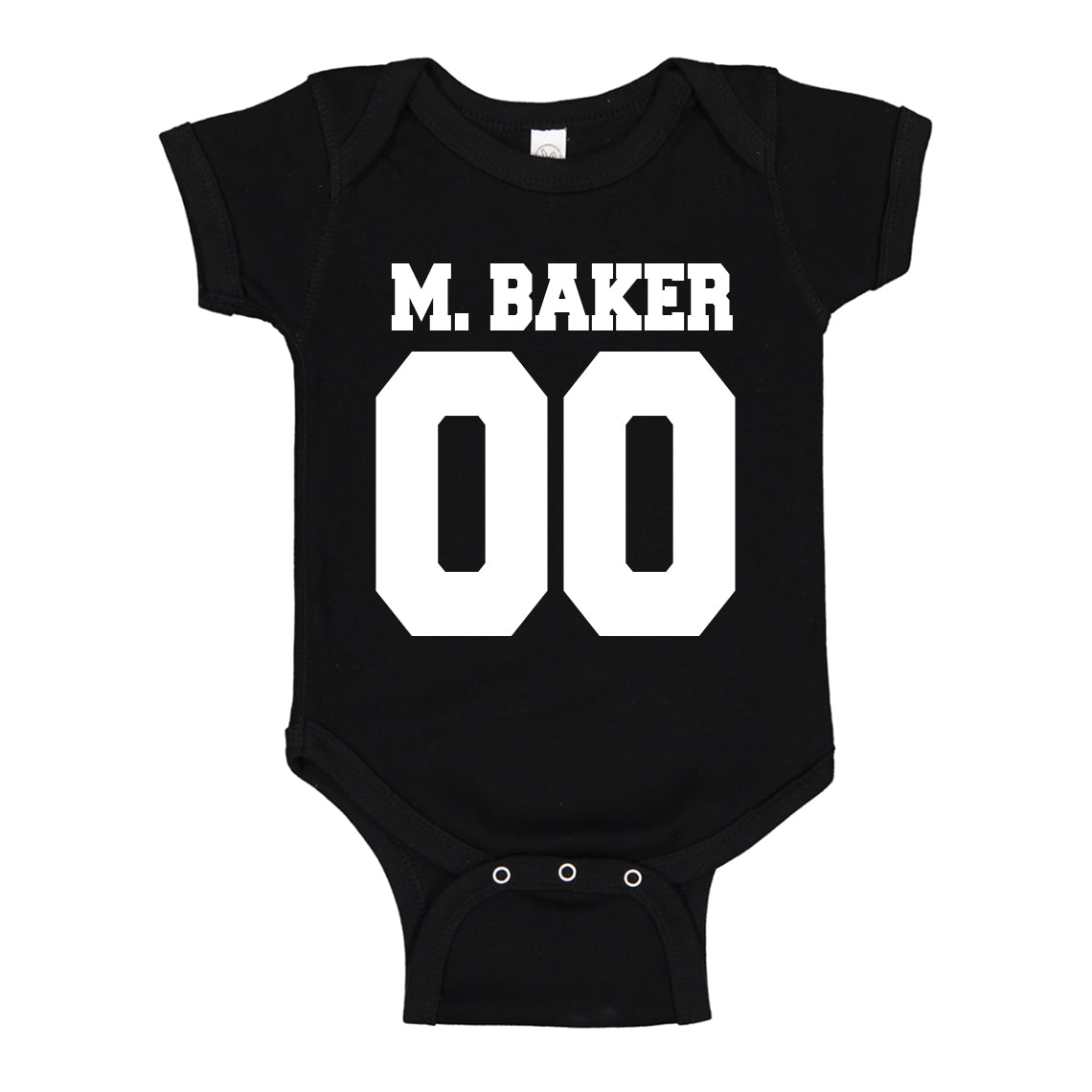 Baby Onesie M. BAKER 00 100% Cotton Infant Bodysuit
