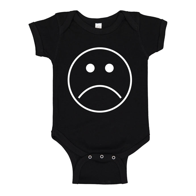 Baby Onesie Sad Face 100% Cotton Infant Bodysuit