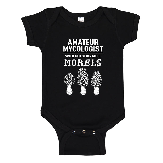 Baby Onesie Questionable Morels 100% Cotton Infant Bodysuit