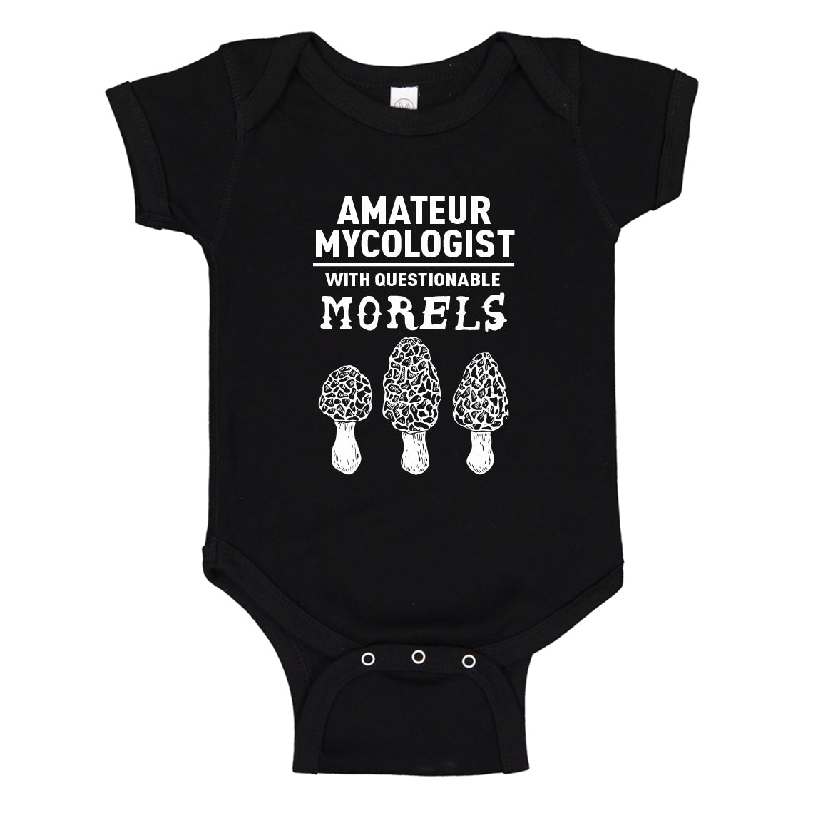 Baby Onesie Questionable Morels 100% Cotton Infant Bodysuit