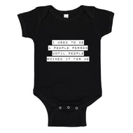 Baby Onesie I used to be a People Person 100% Cotton Infant Bodysuit