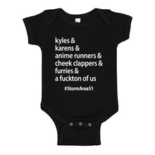 Baby Onesie Storm Area 51 Runner 100% Cotton Infant Bodysuit