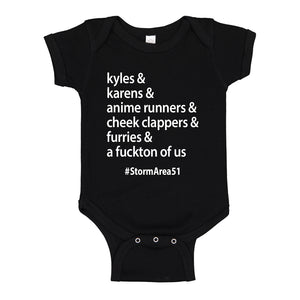 Baby Onesie Storm Area 51 Runner 100% Cotton Infant Bodysuit