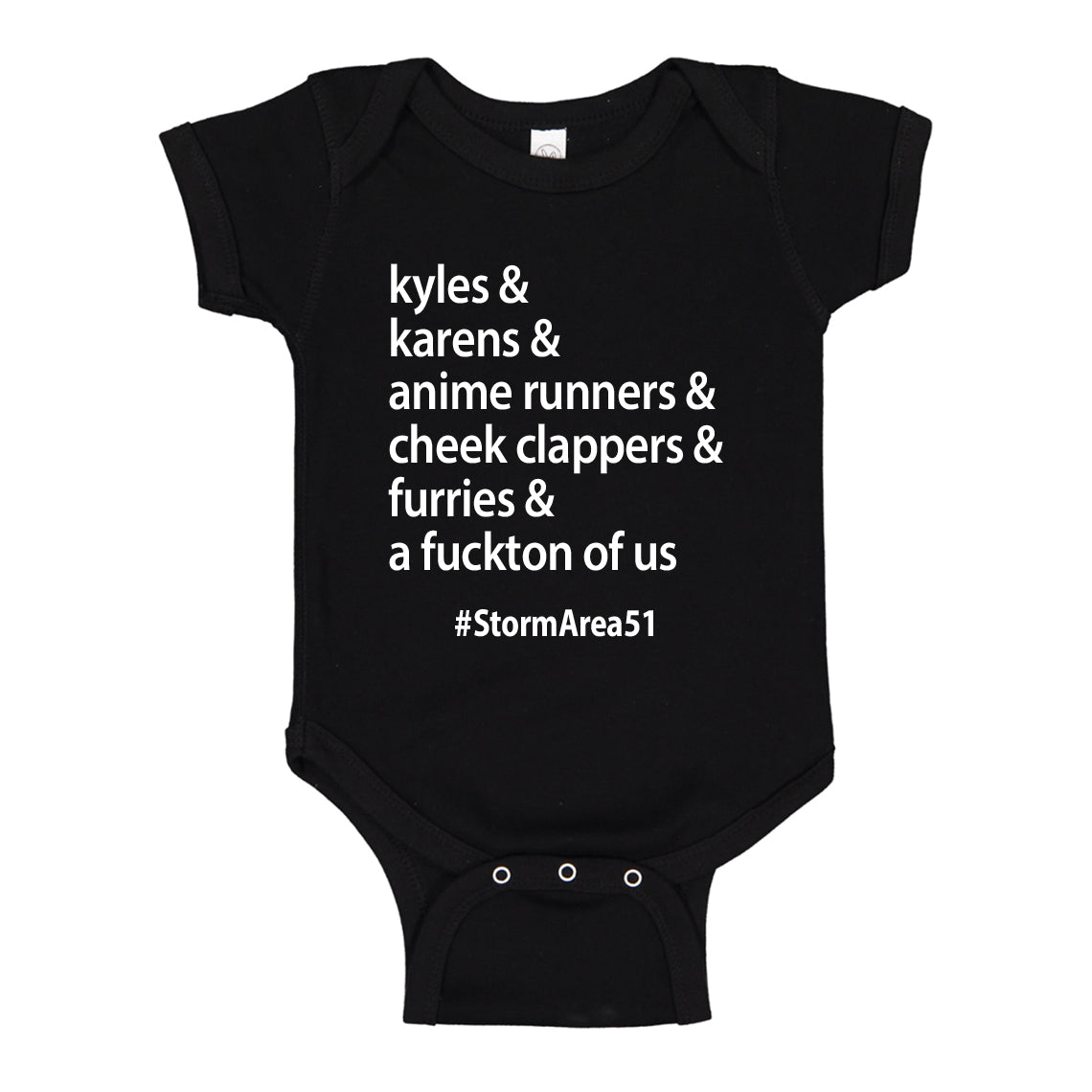 Baby Onesie Storm Area 51 Runner 100% Cotton Infant Bodysuit