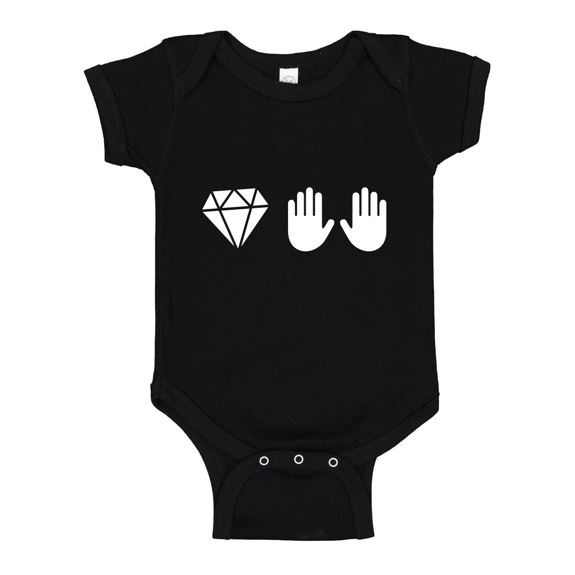 Baby Onesie DIAMOND HANDS 100% Cotton Infant Bodysuit