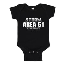 Baby Onesie Storm Area 51 They Can't Stop Us All 100% Cotton Infant Bodysuit