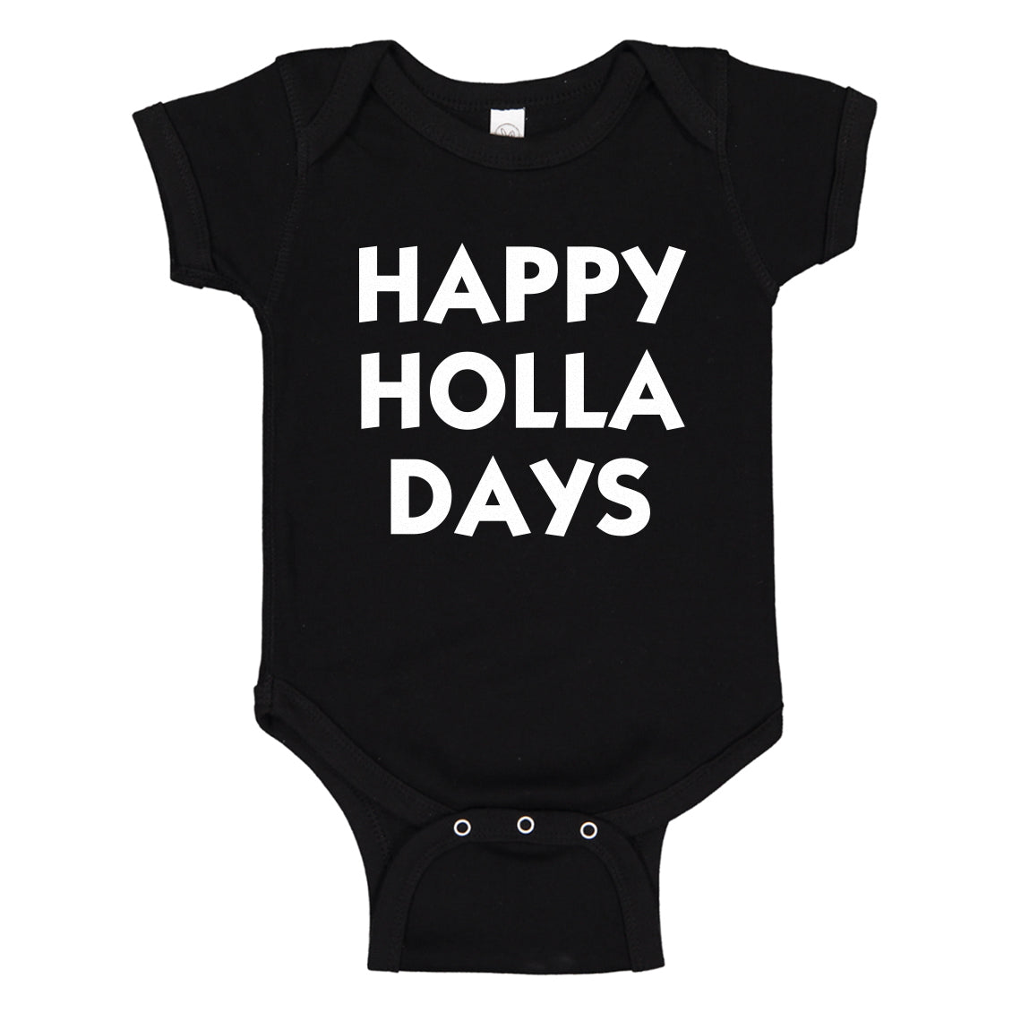 Baby Onesie Happy Holla Days 100% Cotton Infant Bodysuit