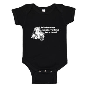 Baby Onesie It's the Most Wonderful Time for a Beer 100% Cotton Infant Bodysuit