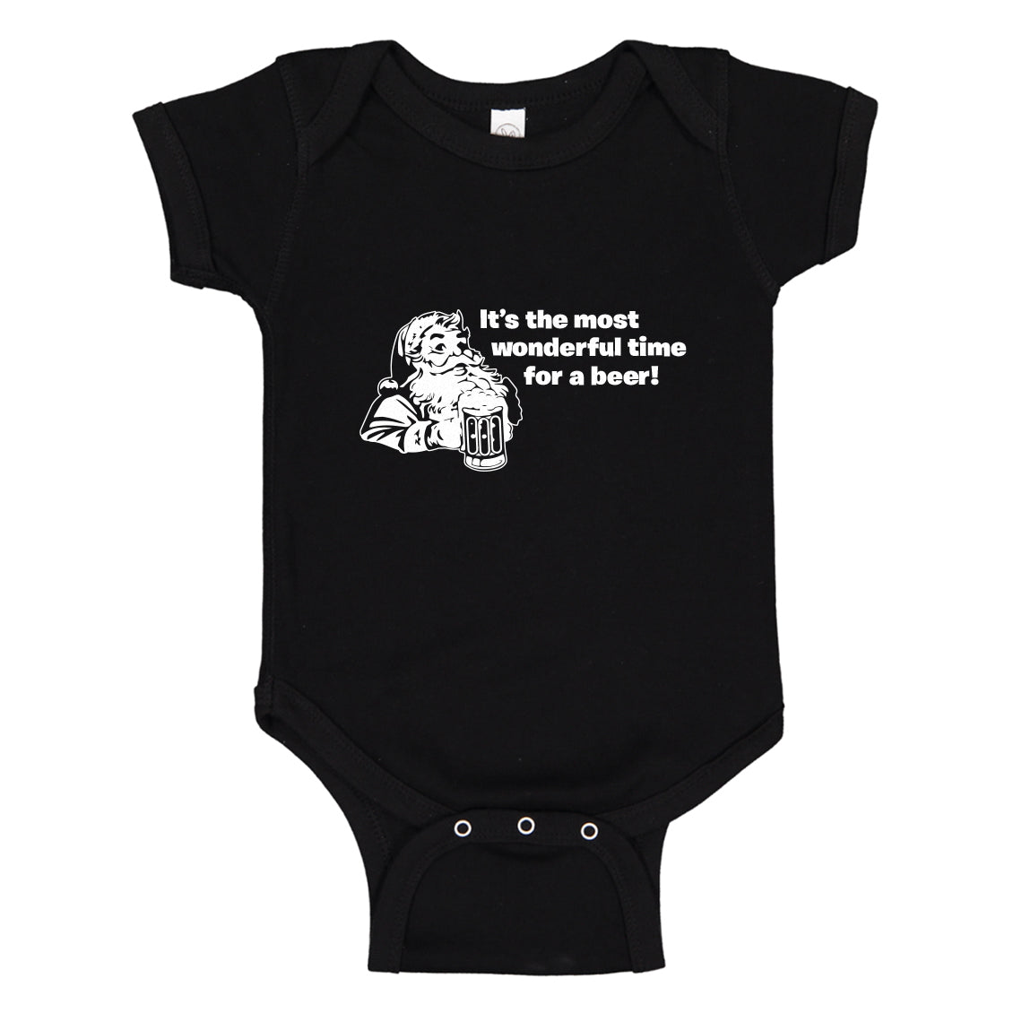 Baby Onesie It's the Most Wonderful Time for a Beer 100% Cotton Infant Bodysuit