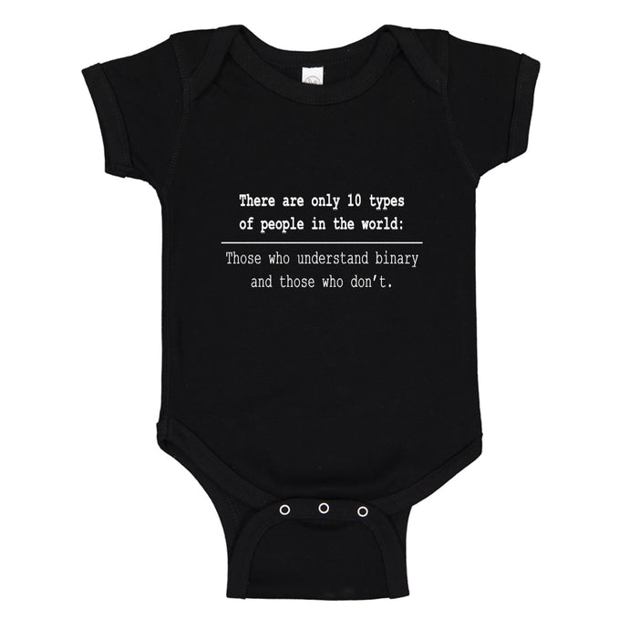 Baby Onesie 10 Types of People 100% Cotton Infant Bodysuit
