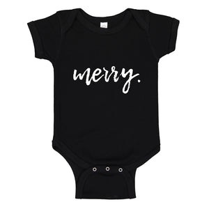 Baby Onesie Merry. 100% Cotton Infant Bodysuit
