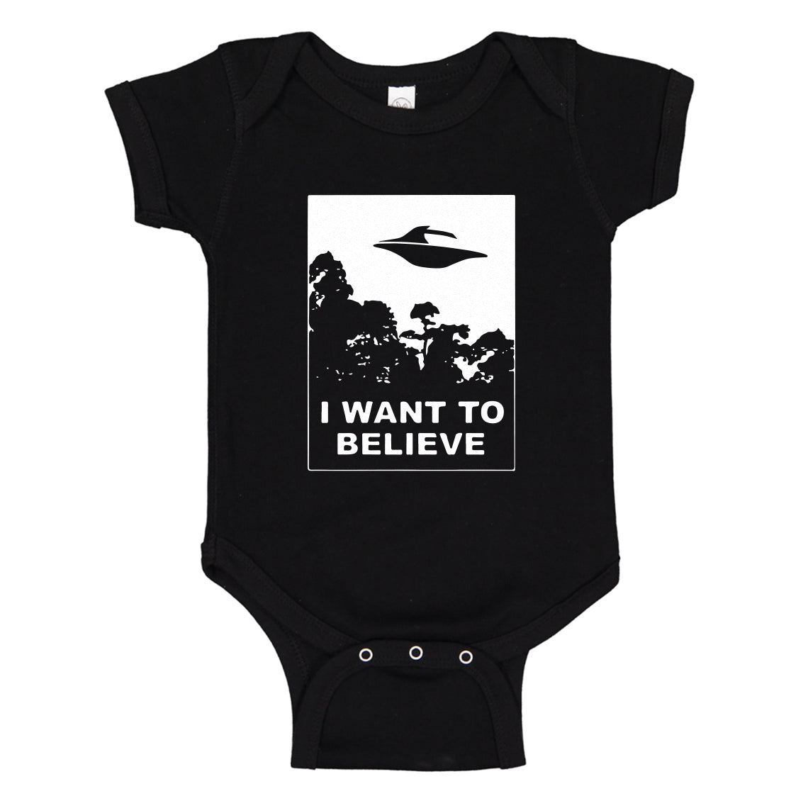 Baby Onesie I Want to Believe 100% Cotton Infant Bodysuit