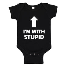 Baby Onesie I'm with Stupid Up 100% Cotton Infant Bodysuit