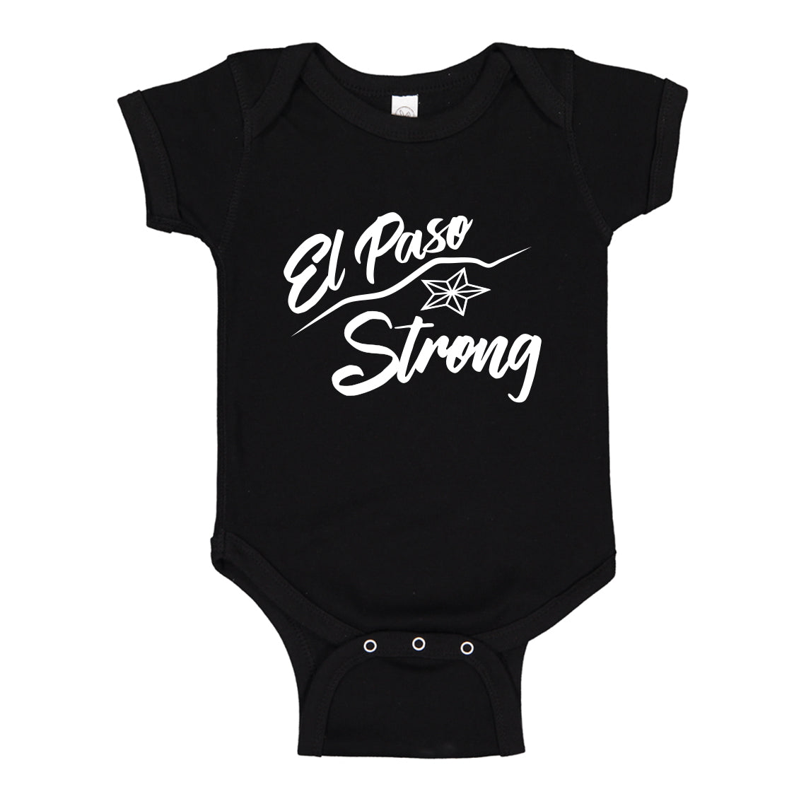 Baby Onesie El Paso Strong Star 100% Cotton Infant Bodysuit