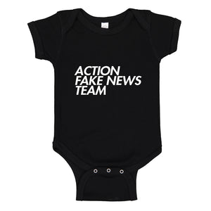 Baby Onesie Action Fake News Team 100% Cotton Infant Bodysuit
