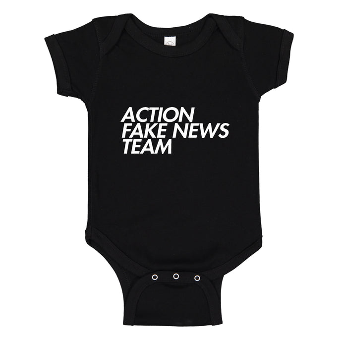 Baby Onesie Action Fake News Team 100% Cotton Infant Bodysuit
