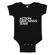 Baby Onesie Action Fake News Team 100% Cotton Infant Bodysuit